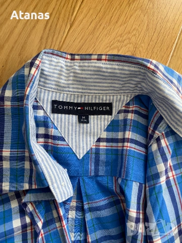 Мъжка оригинална риза Tommy Hilfiger като ново, размер M, снимка 4 - Ризи - 54394648