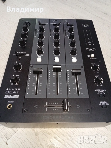 DJ миксер DAP 3 канален , снимка 2 - Ресийвъри, усилватели, смесителни пултове - 55192097