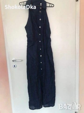 Нова рокля Zara 100 % лен размер S, снимка 4 - Рокли - 54355165