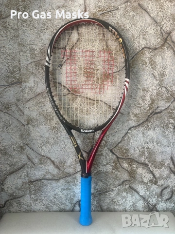 Професионална Тенис Ракета Tennis Racquet Wilson BLX Series Khamsin Five 272 Grams 107 sq inches, снимка 3 - Тенис - 55243005