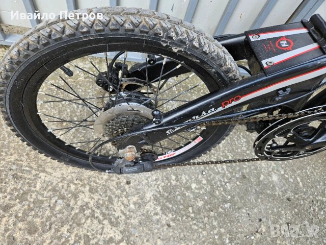 Електрически сгъваем велосипед 20 цола HERCULES-шест месеца гаранция, снимка 6 - Велосипеди - 54236506