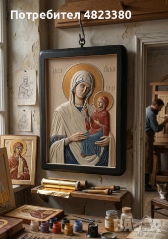 Света Анна , снимка 2 - Икони - 54493002