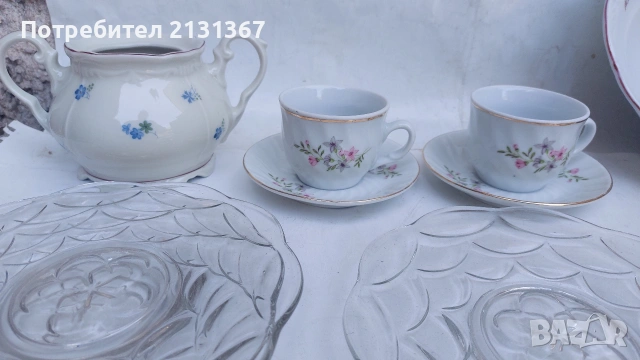сип,изида,български порцелан, сервиз, снимка 4 - Сервизи - 55079329