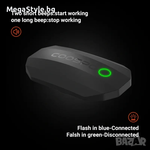 Сърдечен монитор CooSpo H808S, Bluetooth и ANT+, снимка 3 - Друга електроника - 55164008