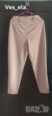 панталон с висока талия цвят пудра ONLY, снимка 2 - Панталони - 54242125