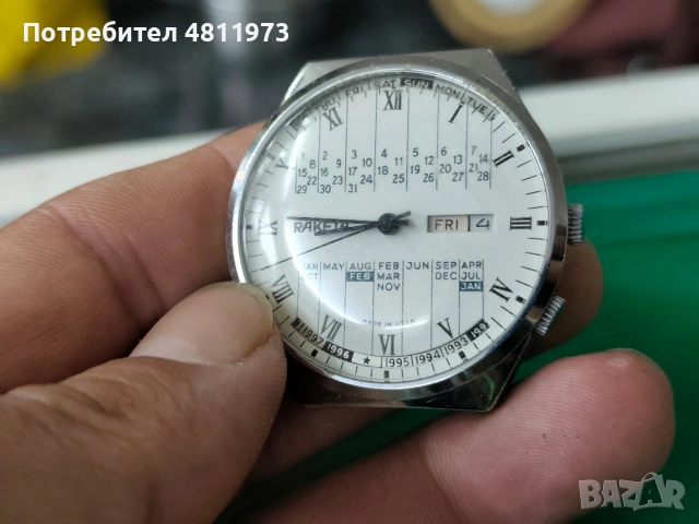 Механичен часовник ракета календар, снимка 3 - Мъжки - 54363893