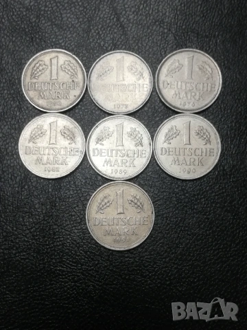лот монети от една дойче марка 1950-1991 г.