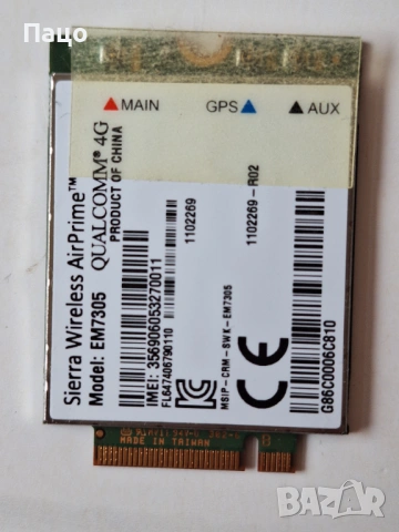 Wireless Airprime EM7305 4G LTE Card Module