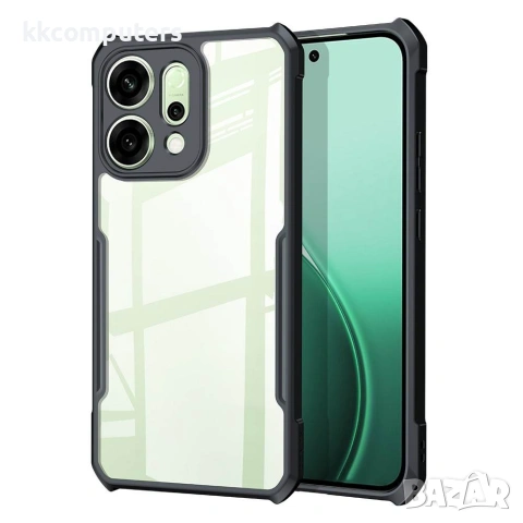 За Oppo Reno14 5G XUNDD Удароустойчив Калъф с Прозрачен Гръб и Скрийн Протектор