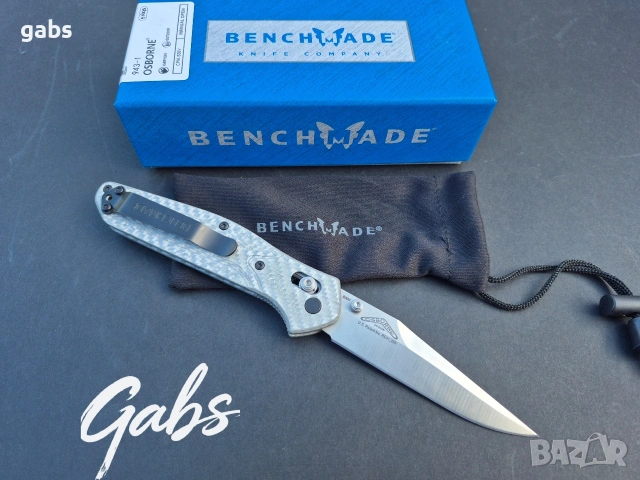 Сгъваем нож Benchmade OSBORNE 943-1, снимка 2 - Ножове - 54351246