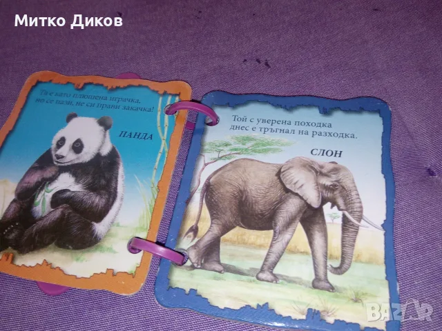 детска играчка динозавър с топчета топка мики маус на две и книга  В зоопарка, снимка 6 - Други - 55604566