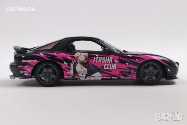 Mazda RX7 FD3RS Solido Works Itasha Club 1999 - мащаб 1:18 на Solido нов в кутия, снимка 9 - Колекции - 55265734