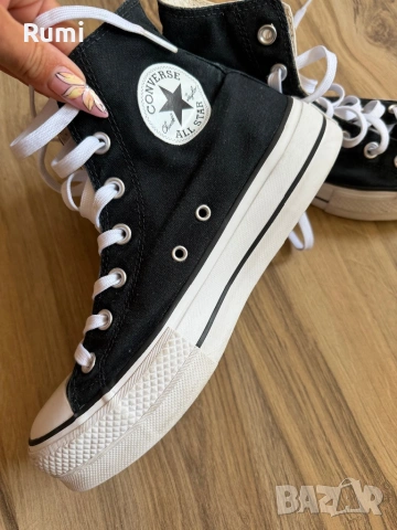 Оригинални черни Кецове Converse Platform ! 39,5 н