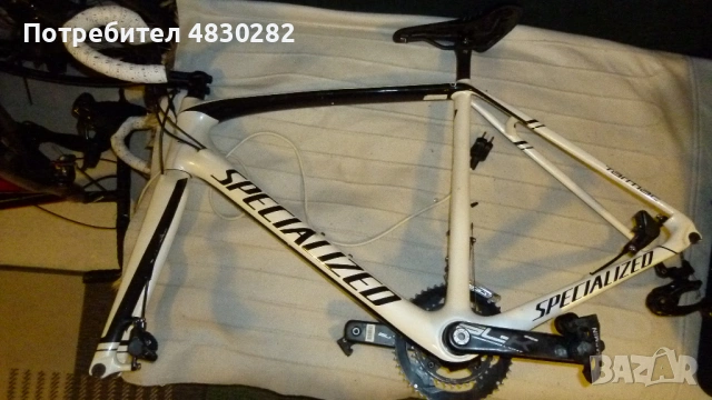  Велосипед - Specialized Tarmac Disc Frameset SL5 Expert Fact 10 Carbon 56cm , снимка 6 - Велосипеди - 54610031