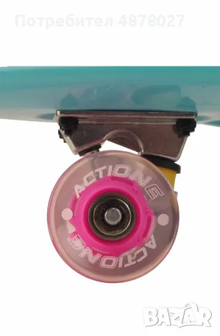 Портативен пени борд Action One ABEC-7,PU,Алуминий, Светещи гуми, снимка 13 - Скейтборд, ховърборд, уейвборд - 55564753