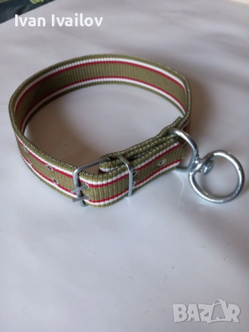 ПРОФЕСИОНАЛЕН нашийник ГИГАНТ 80 см – Двойно шит текстил / 5 см ШИРОК