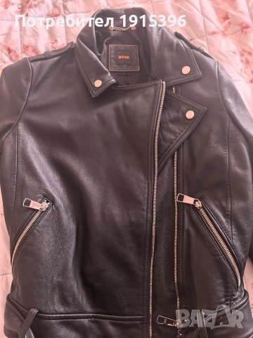 Естествена кожа дамско яке на BOSS