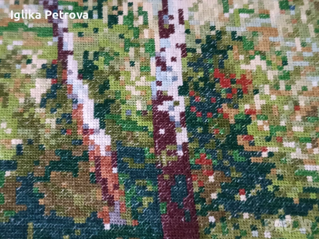 Гоблен "Пролет над Визенбаха", снимка 10 - Гоблени - 55070872