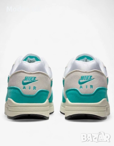Оригинал! NIKE Air Max 1 Shoes White/Blue дамски маратонки, снимка 5 - Маратонки - 54326704