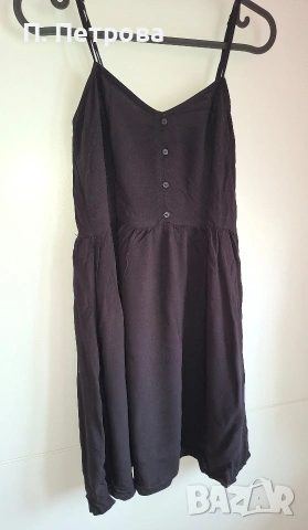 черна къса рокля H&M, снимка 2 - Рокли - 35485581