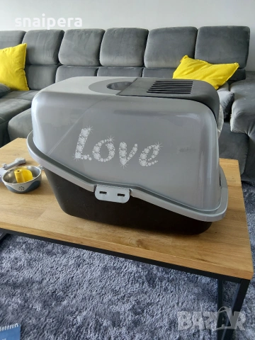 Котешка Тоалетна Затворена с Вратичка и Филтър Nestor Love 56 х 39 x 38.5cм + аксесоари, снимка 6 - За котки - 55236969