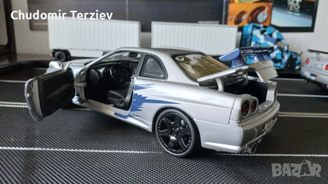 Мащабни модели коли 1:18 / GT-SPIRIT Ford Mustang GTD / MOTORMAX Nissan Skyline R34, снимка 10 - Колекции - 54911522