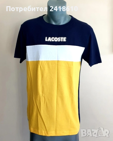 Lacoste Sport  Cotton Mens Size 4 - M  НОВО! ОРИГИНАЛ! Мъжка Тениска!, снимка 4 - Тениски - 55070118