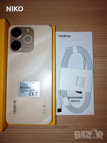 ПРОДАВАМ,НОВ Смартфон Realme Note 70T 4GB RAM 128GB ЗЛАТИСТ, снимка 6 - Телефони с две сим карти - 55058377