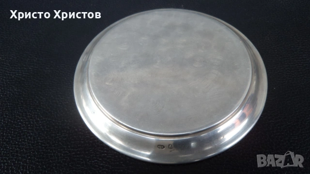 Царска Русия, дворянска сребърна чинийка с гравирана орнаментика монограми , снимка 5 - Антикварни и старинни предмети - 54127991