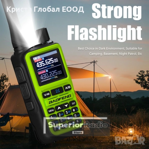 HIT! 2бр. Baofeng UV-5R Mini – Bluetooth, USB-C, VHF/UHF AM (Aviation), 999 Канала, снимка 3 - Друга електроника - 54004583