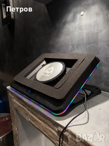 КАТО НОВА Охлаждаща поставка KLIM Turbofrost MAX | RGB | 3000 RPM, снимка 2 - Други - 55645890