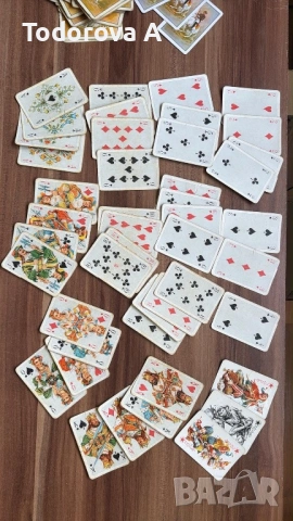 Ретро тестета с карти, снимка 5 - Карти за игра - 54496950