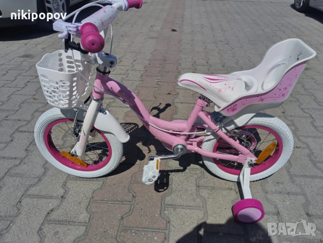 X Детски велосипед 14" FLOWER pinky, снимка 8 - Велосипеди - 54395013
