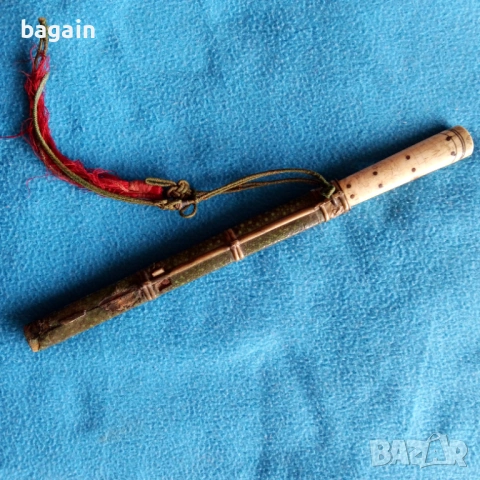 Нож на мандарин от династия Цин, кама, сабя, ятаган., снимка 6 - Антикварни и старинни предмети - 54085576