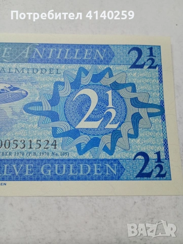 НИДЕРЛАНДСКИ АНТИЛИ БАНКНОТА , снимка 3 - Нумизматика и бонистика - 54053708