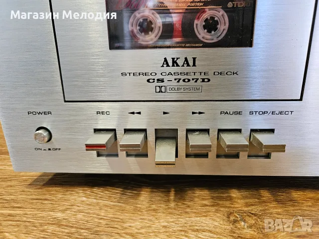 Касетен дек Akai CS-707D – Винтидж аналогов шедьовър от Златната ера, снимка 10 - Декове - 55483758