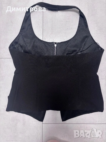 Zara Нов дамски елек/топ с халтер деколте, снимка 2 - Корсети, бюстиета, топове - 54827490