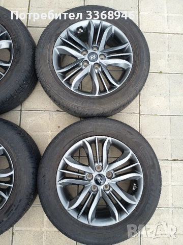 Джанти Hyundai ix35 Tucson 17" 5x114,3 Kia Хюндай Киа 5х114.3 с гуми 225/60/17, снимка 4 - Гуми и джанти - 54638715