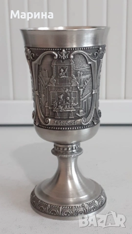 Немски чаши от калай за ракия Antik*Vintage #154, снимка 8 - Антикварни и старинни предмети - 54660426
