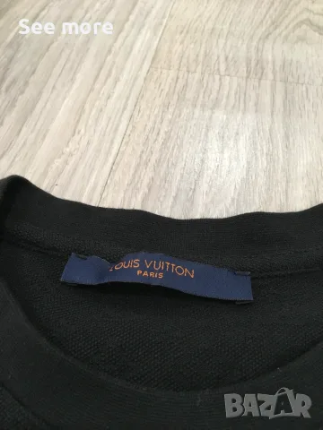 LOUIS VUITTON Logo мъжка блуза памук и лен S, снимка 7 - Блузи - 55655979