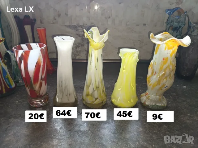 вази тип Мурано, снимка 3 - Вази - 53500382