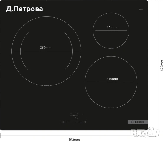 Индукционен плот Bosch PUJ611BB5E , снимка 5 - Котлони - 54763854