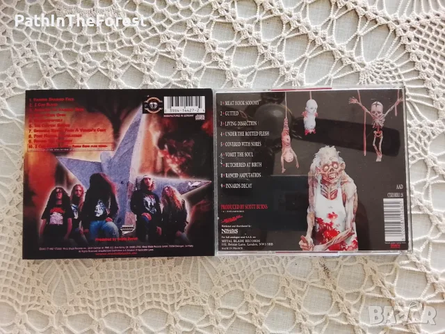 Cannibal Corpse-Butchered at Birth и Tomb of Mutilated, снимка 2 - CD дискове - 55356908