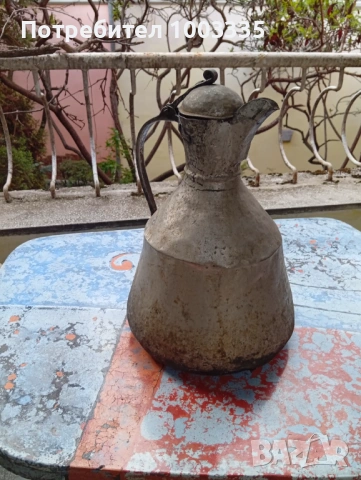 Много стар меден бакърен гюм,ибрик