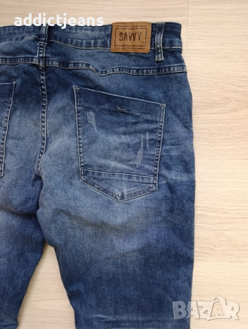 Мъжки дънки Savvy Denim размер 36, снимка 6 - Дънки - 54878104
