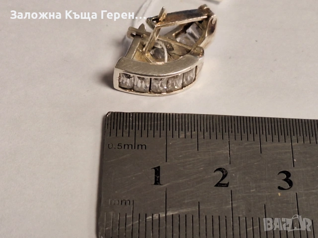 Сребърни Обеци - 3,74гр., снимка 3 - Обеци - 54132423