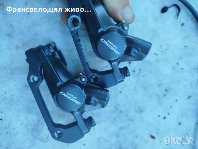 Хидравлични спирачки за велосипед колело Shimano deore bl m 595 свалени от 29 цола, задна за вгражда, снимка 4 - Части за велосипеди - 55464582
