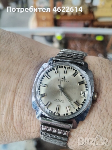 ШВЕЙЦАРСКИ ЧАСОВНИК DUGENA 17 КАМЪКА , снимка 4 - Мъжки - 53958486