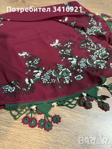 забрадка с дантела тип Кене, снимка 5 - Шалове - 54289758