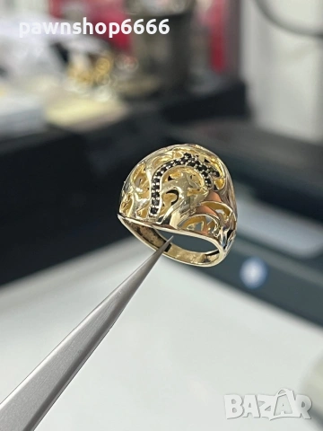 Златен пръстен 14 карата 4,51 грама , снимка 4 - Пръстени - 54162790